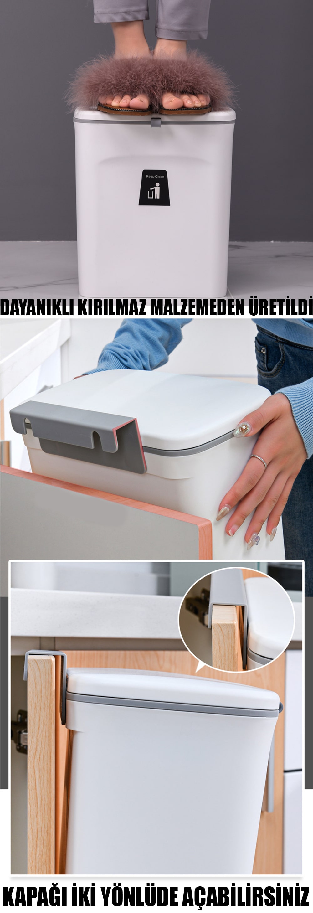 Asılabilir Çöp Kovası 15 Litre